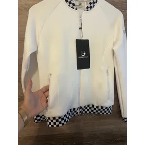 Foray Golf Women Jacket White Size Small Neoprene Bomber Natures Way NEW thumbnail 3