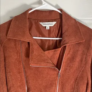 DAVI & DANI Rust Corduroy Boho Preppy Jacket thumbnail 2