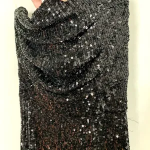 Nookie Black Sequin Flare Leg Jumpsuit One Piece Womens Size Small thumbnail 9