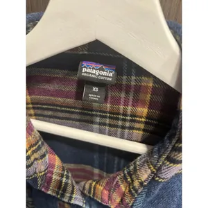 PATAGONIA Long Sleeve FJORD Flannel Shirt Cabin Time Stone Blue women's XS‎ thumbnail 3