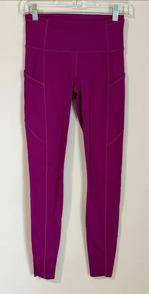Lululemon Fast and Free High-Rise Tight Leggings Pockets Nulu‎ Sz 4 thumbnail 1