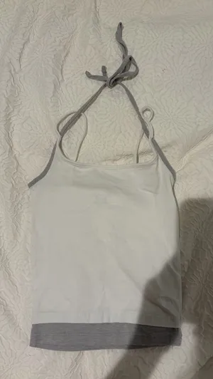 Urban Outfitters layered white tank top thumbnail 1