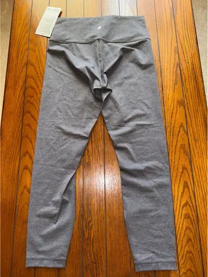 Lululemon Wunder Under High Rise 25” Luxtreme, Heathered Black Size 10 NWT thumbnail 2