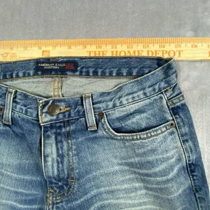 American Eagle‎ Womens Original Boot Jeans Size 4 Distressed 90's Festival Rodeo thumbnail 2