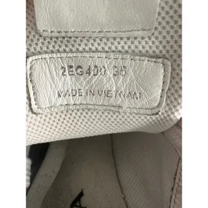 Prada white leather womens sneakers shoes 35 USED thumbnail 16