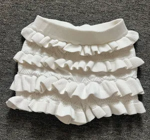 Amazon white ruffle shorts thumbnail 1