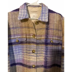Wilfred Free Aritzia The Ganna Shirt Jacket‎ Elaine Violet Purple Women's Size M thumbnail 3