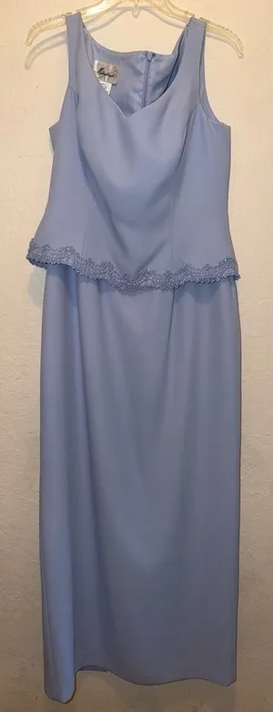 Michaelangelo Formal long Dress with floral embroidery thumbnail 1