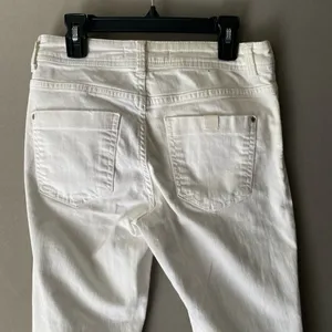 Zara‎ sz 4 white distressed boho jeans thumbnail 3