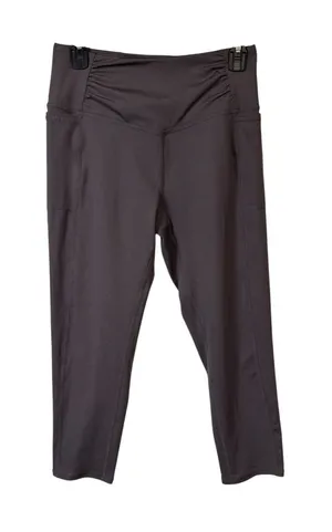 FP Movement Leggings Womens Small Mauve High Rise Ruched Side Pocket Crop Capri thumbnail 1