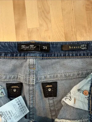 Miss Me Heaven Mid-Rise Skinny Distressed Raw Frayed Hem Jean, 31 thumbnail 7