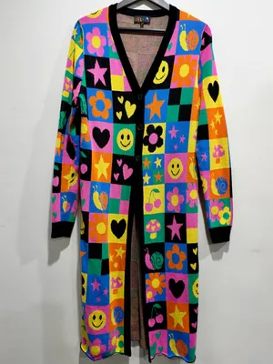 dELiA*s x Dolls Kill Happy In My Mind Y2K Duster Cardigan S thumbnail 2