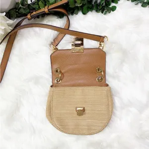 Michael Kors Tan Brown Cecelia Small Leather Crossbody thumbnail 4