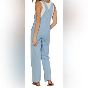 Outerknown Light Blue Denim Overalls for Women - NWT - Size M cotton thumbnail 2