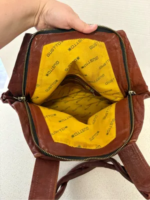 Vintage Gustto Leather Hobo Slouchy Shoulder Bag thumbnail 9
