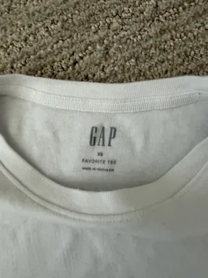 Gap White T-Shirt Short Sleeve thumbnail 3