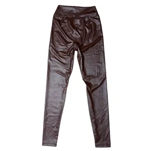 Offline By Aerie Real Luxe Faux Leather Hi Rise Leggings Size Medium Brown Chic thumbnail 11