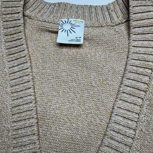 Offline by Aerie Tan Marl V-Neck Button Front Cardigan Sweater Thumbholes Medium thumbnail 4