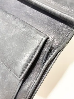 PRADA BLACK Quilted NYLON & Leather WALLET Snap Closure Made in Italy thumbnail 7