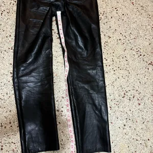 Aritzia Wilfredthe Melina high waist vegan leather pants black 4 thumbnail 8