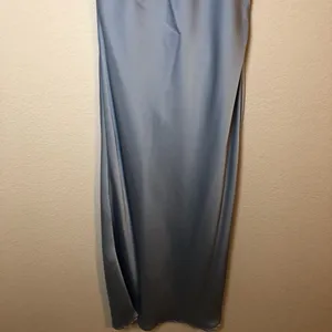 Elegant Light Blue Halter Neck Dress Size L thumbnail 5