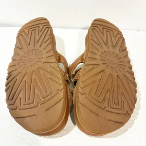 Ugg Brown Leather Goldenstar Slide Strappy Sandal Size 9 Slip On thumbnail 6