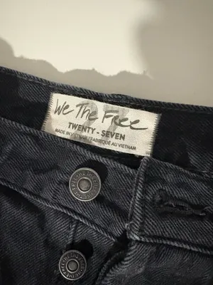 Free people black Jean shorts thumbnail 2