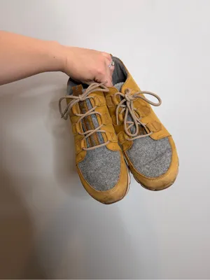 Sorel Kinetic Caribou Boots Womens 10 Waterproof Camel Sneaker Booties Lace Up thumbnail 2