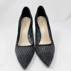 Nine West Tatiana Pointed Toe Heels – Size 9 Gray Silver Shimmer thumbnail 3