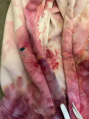 Nike Tie-Dye Hoodie - Pink, Purple & Coral Wash thumbnail 7