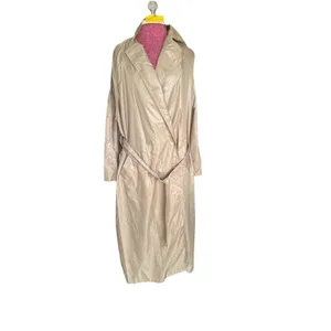 THE TOTES COAT Tan Button Up Midi Water Repellent Vintage Style One Size thumbnail 2