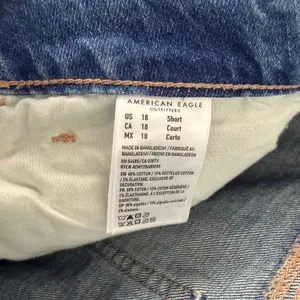 American Eagle Stretch Super High Rise Baggy Wide Leg Jeans Medium Wash Size 18S thumbnail 11