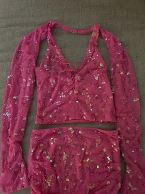 Oh Polly Pink Set Two-Piece thumbnail 3