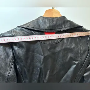 Classic Black faux Leather Jacket thumbnail 12
