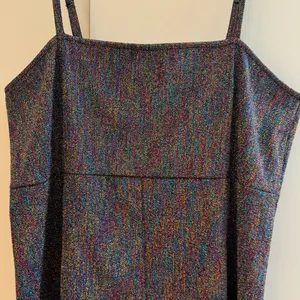 ASOS cami dress in rainbow glitter sparkly bodycon mini dress size 12 thumbnail 6