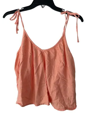 Abercrombie‎ & Fitch Peach Tie Strap Camisole Sleepwear Top Medium thumbnail 1