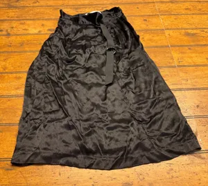 Zara skirt career style with fashion buckle black Size XS‎ thumbnail 1