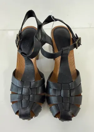 Charlotte Russe Women’s Freeda Black Fisherman Heels. Size: US 6 thumbnail 1