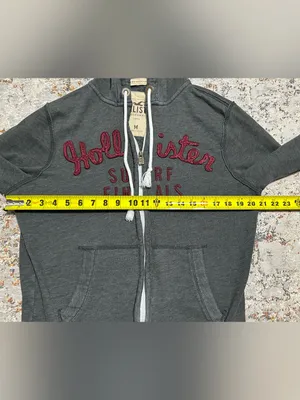 Y2k Hollister California Surf Finals full-zip fleece hoodie sweatshirt size M thumbnail 6