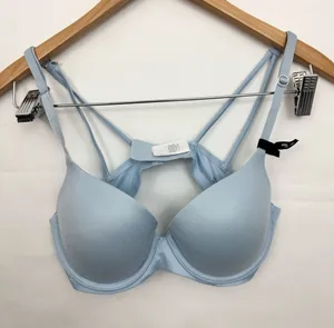 NWOT American Eagle aerie Real Sunnie Demi Blue Bra with Strappy Back 34C thumbnail 1