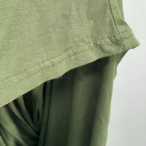 Olive Green Stretchy Maternity Baby Shower Pregnant Party Photos Maxi Dress M thumbnail 8