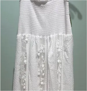 NWT Anthropologie Maeve Sleeveless Embellished Smocked Midi Dress thumbnail 2