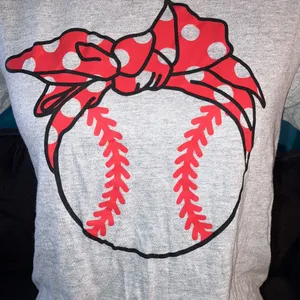🎉4 for $20 Par•tee on design baseball tee, Small Gray thumbnail 2