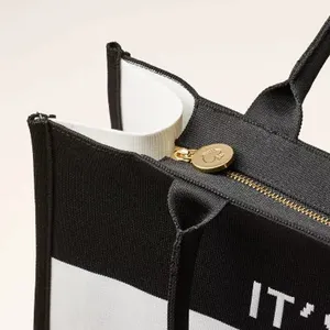 NWT Kate Spade X Target Women's Large Polka‎ Dot Tote Bag Black & White Chic thumbnail 3