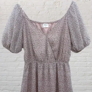 Sienna Sky Cottagecore Romantic Dusty Pink Floral Puff Sleeve Summer Dress M Boho Whimsical thumbnail 6