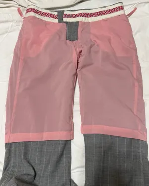 Vintage American Eagle gray with white pinstripe boot cut slacks thumbnail 6
