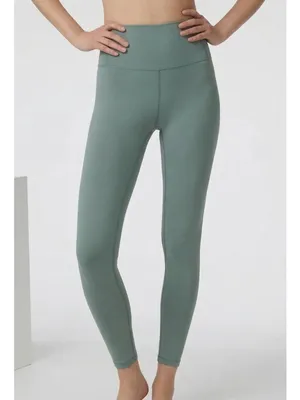 Vuori Women's Evolve Legging in Sea Pine Green Size M thumbnail 1