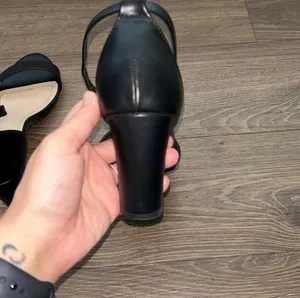 Trary Black Heels with ankle strap Size 8 thumbnail 4