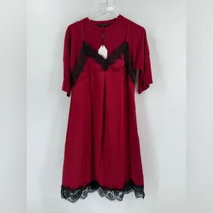 English Factory Womens Dress Large Layered 3/4 Sleeve Lace Fringe size small‎ thumbnail 3