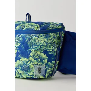 NEW Free People Movement FP Blue Woodblock Floral Happy Packer Cargo Sling Bag thumbnail 3